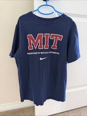 Nike Kids Navy T-Shirt with MIT Logo